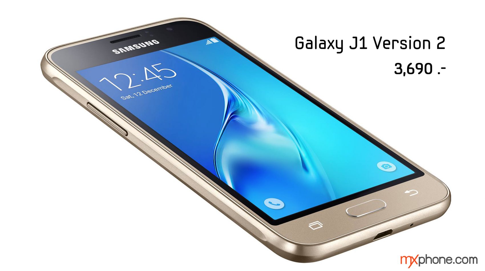Samsung Galaxy J1 Version 2 ขายแล้ววันนี้ 3,690 บาท สีขาว / ดำ / ทอง