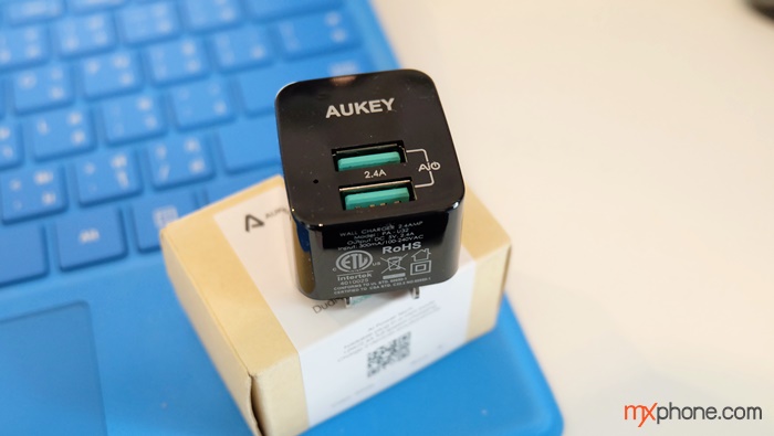 AUKEY PA-U32 วอลล์ชาร์จแบบ Dual-Port เทคโนโลยี AiPower ชาร์จไวปลอดภัย
