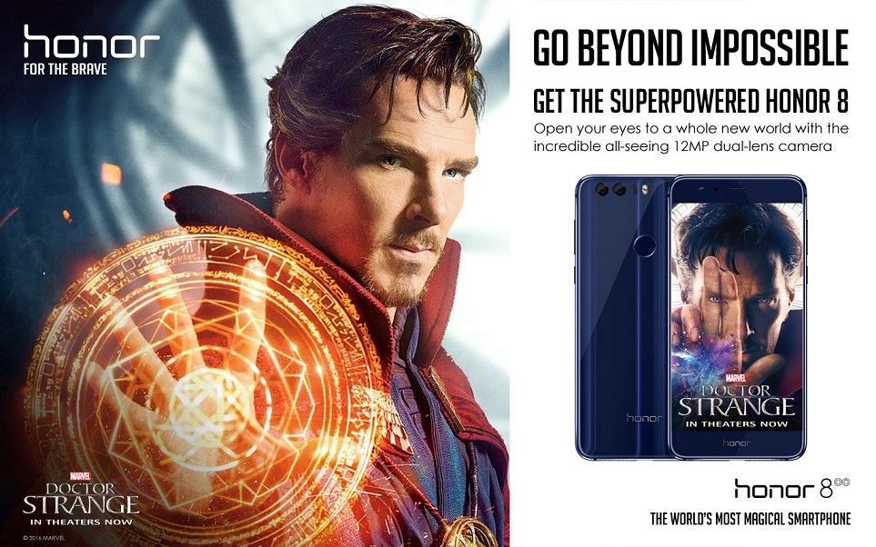 Honor แบรนด์สมาร์ทโฟนระดับโลก ผนึกกำลัง Marvel Studios ในหนังฟอร์มยักษ์ “Doctor Strange”