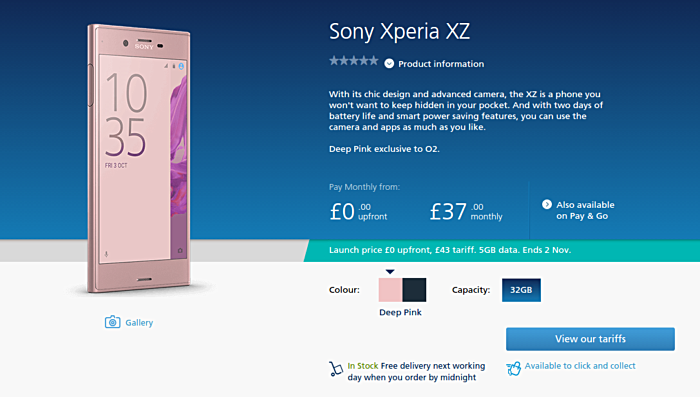 โผล่ Sony Xperia XZ สีใหม่ ชมพู “Deep pink” พร้อมขายแล้วที่สหราชอาณาจักร