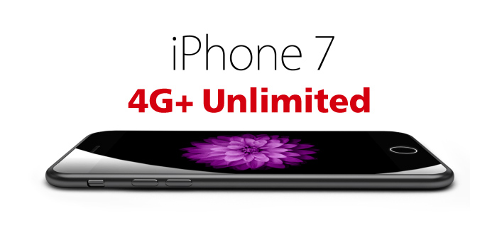 โปรอย่างโหด iPhone 7 by TrueMove H พร้อมแพ็คเกจ 4G+ Unlimited ไม่จำกัด ไม่ลดสปีด!!