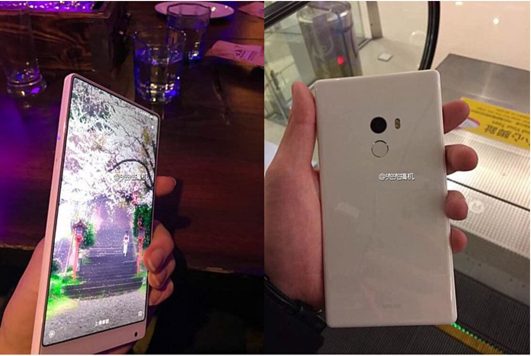 ออร่ามาเต็ม หลุดภาพใหม่ Xiaomi Mi Mix เครื่องจอไร้ขอบสีขาวนวลชวนเคลิ้ม