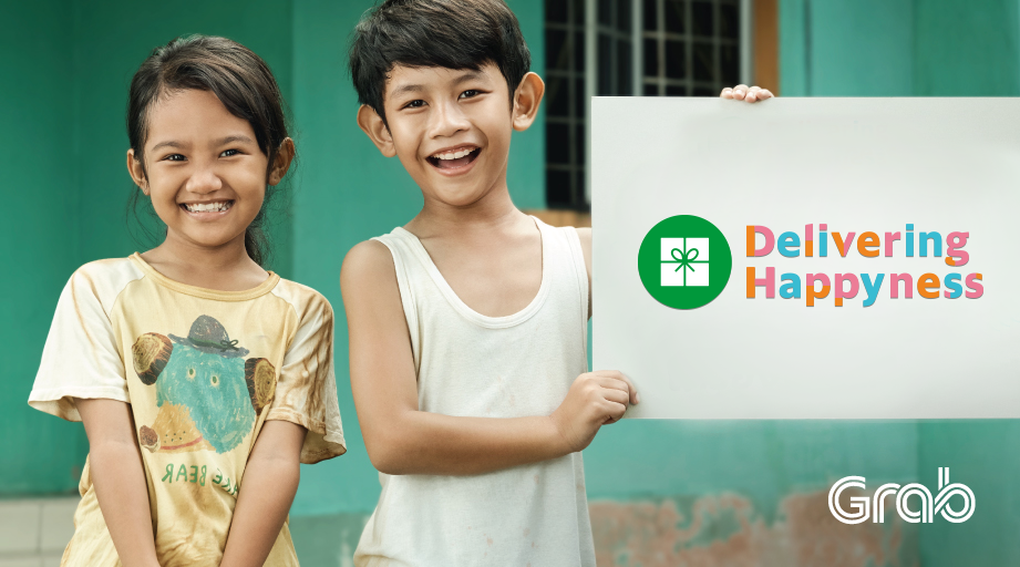 แกร็บ (Grab) ชวนร่วม ‘ส่งมอบความสุข’ สู่เยาวชนด้อยโอกาสกว่า 7,000 คน