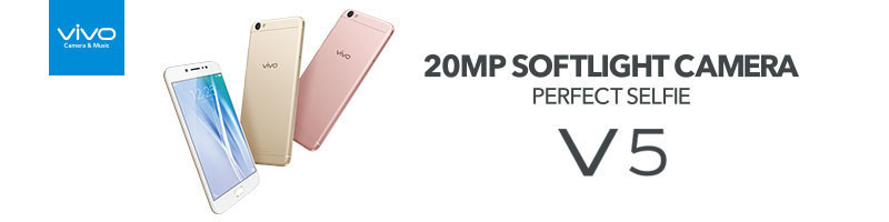 Vivo ตอกย้ำสโลแกนใหม่ Camera & Music เปิดตัวสมาร์ทโฟน “V5” กล้องเซลฟี 20MP พ่วงระบบเสียง Hi-Fi