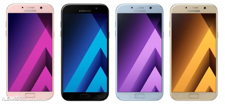 ภาพหลุดขบวนการ Samsung Galaxy A5 (2017) เวอร์ชั่น 4 สี มีสเปคกับราคาด้วย