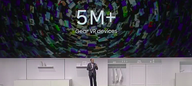 Samsung จุดพลุ Gear VR ทำยอดขายทะลุ 5 ล้านเครื่องแล้ว
