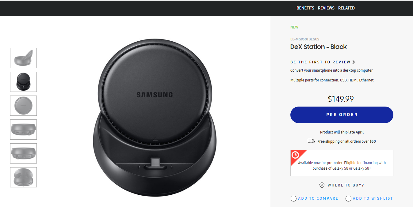 เผยราคา Samsung DeX ในสหรัฐฯ พร้อมเปิดพรีออเดอร์แล้ว