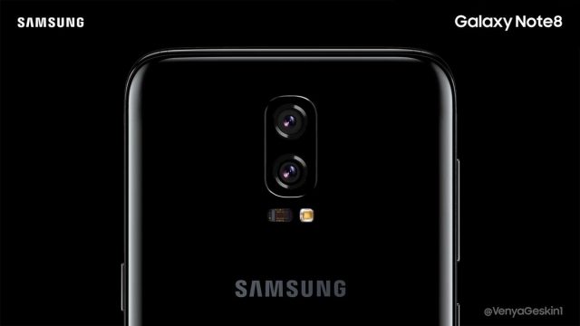 ภาพคอนเซ็ปต์ Samsung Galaxy Note 8 แฟบเลตจอ 6.4 นิ้ว กล้องหลังแบบคู่