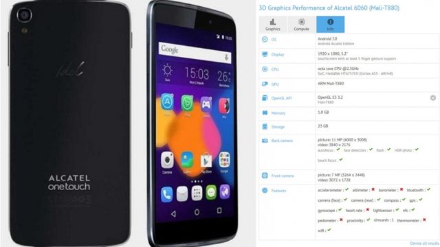 เผยเบาะแสใหม่ Alcatel Idol 5 ใช้ขุมพลังระดับกลาง Helio P20