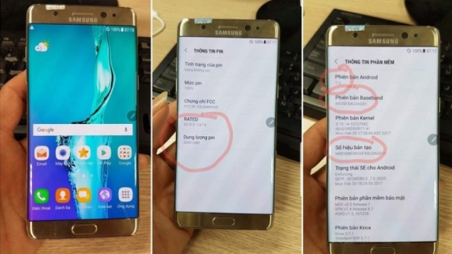 ยืนยัน Samsung Galaxy Note 7R ใช้แบตฯ 3,200mAh รัน Android 7.0