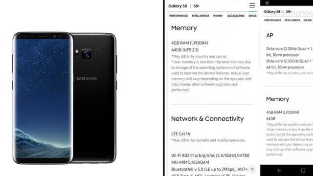 พบ Samsung Galaxy S8 เครื่องนอกบางส่วน ใช้หน่วยความจำทั้งแบบ UFS 2.1 / 2.0