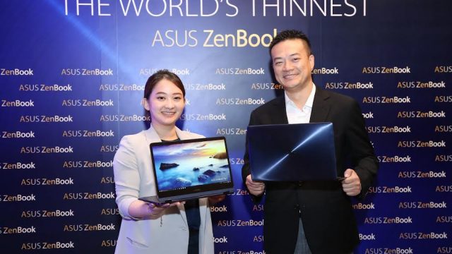 Asus เปิดตัวแล็ปท็อปซีรี่ย์ที่บางที่สุดในโลก เตรียมพร้อมวางขายในประเทศไทย