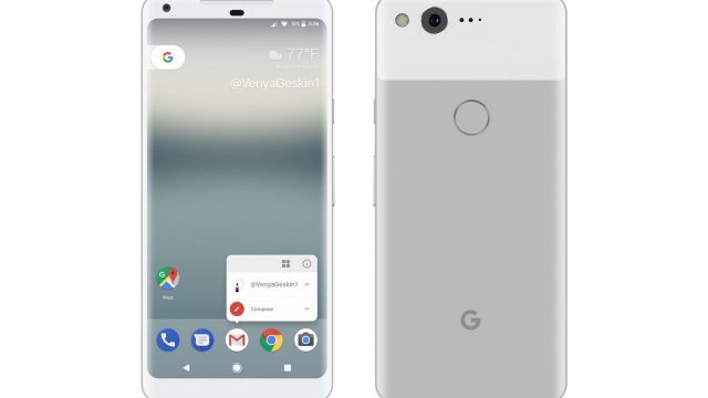 สวยจริง! ภาพเรนเดอร์อวดความงาม Google Pixel XL 2 คาดมีฟีเจอร์ใหม่