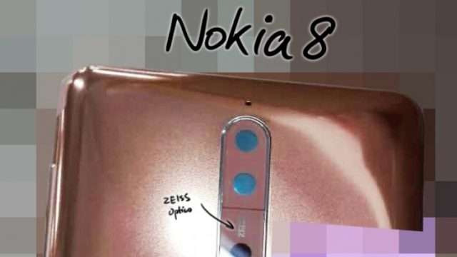 หลุดอีกระลอก! ภาพด้านหลัง Nokia 8 ว่าที่เรือธงใหม่สีทองแดง พร้อมกล้องคู่ ZEISS