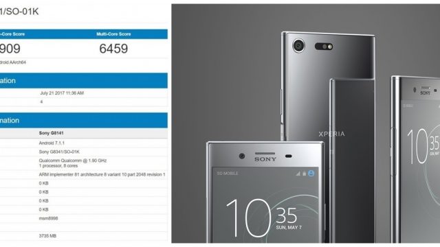 Geekbench ผุดสเปค Sony Xperia XZ1 (G8341) ยืนยันชิป SD835