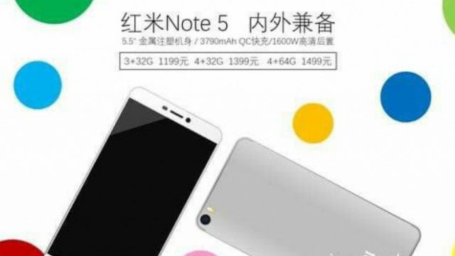 หลุดสเปค Xiaomi Redmi Note 5 ชิป SD 630/660 แบตฯ 3,790mAh