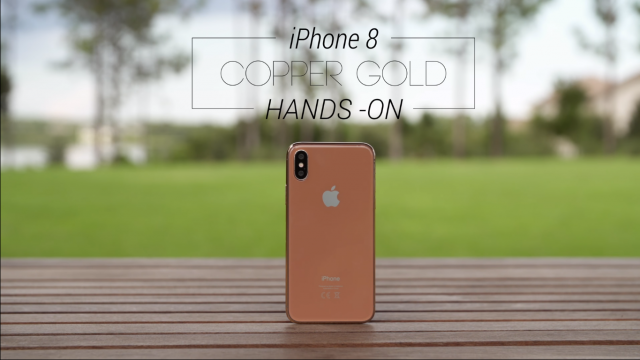 คลิป Hands-On เรือธง iPhone 8 เครื่องดัมมี่ โชว์สีใหม่ ทองแดง (Blush Gold)