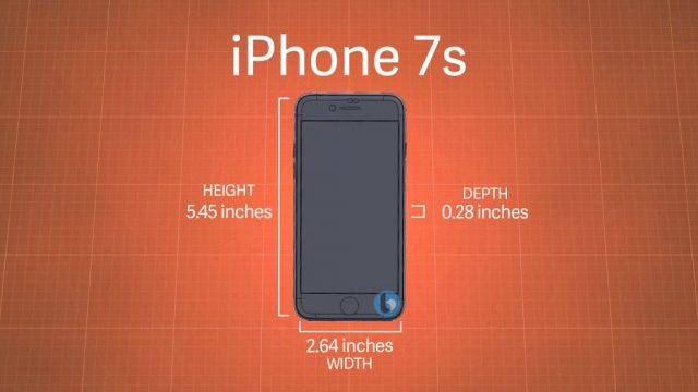 กางสัดส่วน iPhone 7s /7s Plus พบหนากว่ารุ่นก่อนเล็กน้อย