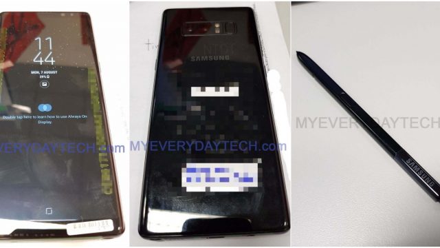 มาเรื่อยๆ ภาพเครื่องจริง Samsung Galaxy Note8 พร้อมคู่หู S Pen