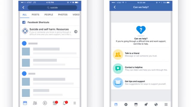 Facebook เปิดส่วนการใช้งานใหม่ป้องกันการฆ่าตัวตาย เนื่องในเดือนแห่งการป้องกันการฆ่าตัวตายโลก