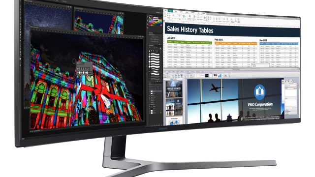 Samsung CHG90 QLED Monitor ครั้งแรกของซัมซุงที่รวมการเล่นเกมเข้ากับการทำงาน ด้วยหน้าจอโค้งขนาด 49 นิ้ว