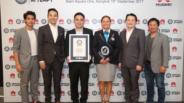 หัวเว่ยสร้างสถิติ GUINNESS WORLD RECORDSTM จัดนิทรรศการภาพถ่ายอิเล็กทรอนิกส์ที่ใหญ่ที่สุดในโลก