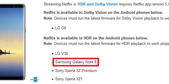 คอซีรีส์เฮ! Netflix รับรองสตรีมมิ่งวีดีโอระดับ HDR ให้ Galaxy Note8 แล้ว