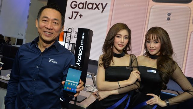Samsung Galaxy J7+ เปิดตัวแล้วที่งาน TME 2017 ด้านเรือธง S8 จัดโปรแรง แถมฟรีทีวี 32″