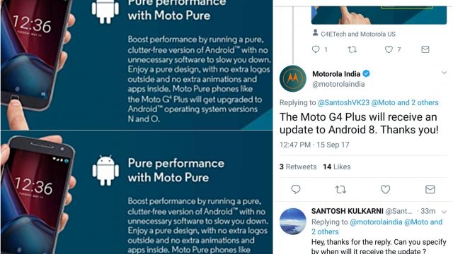 เอ๊ะยังไง? Motorola ถอดคุณสมบัติอัพเดต Android O ออกจากหน้า Moto G4