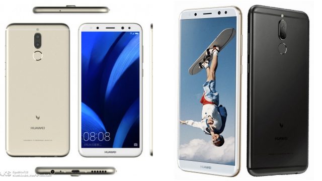 ภาพเรนเดอร์ Huawei G10 (Maimang 6) กล้องสี่ตัว จออัตราส่วน 18:9