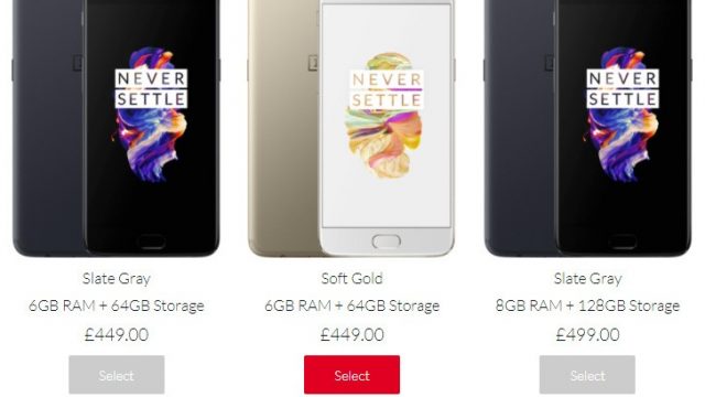 จับสังเกต OnePlus 5 ใกล้หมดสต๊อค คาดกรุยทางเปิดตัวรุ่นใหม่