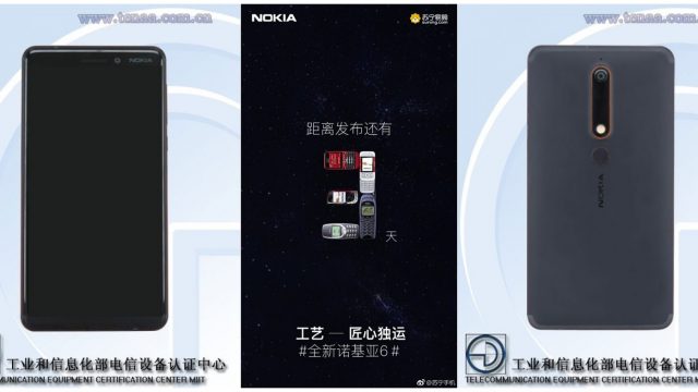 หลุดสเปค Nokia 6 (2018) ชิป SD630 จอ 16:9 ลุ้นเปิดตัว 5 ม.ค.นี้