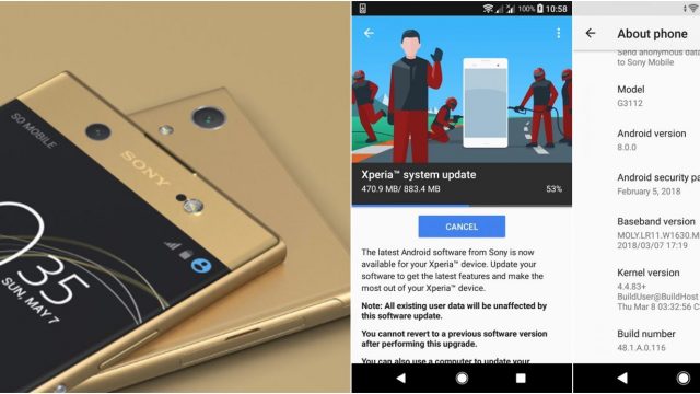Sony ปล่อยอัพเดต Android 8.0 (Oreo) ให้รุ่น Xperia XA1, XA1 Ultra และ XA1 Plus
