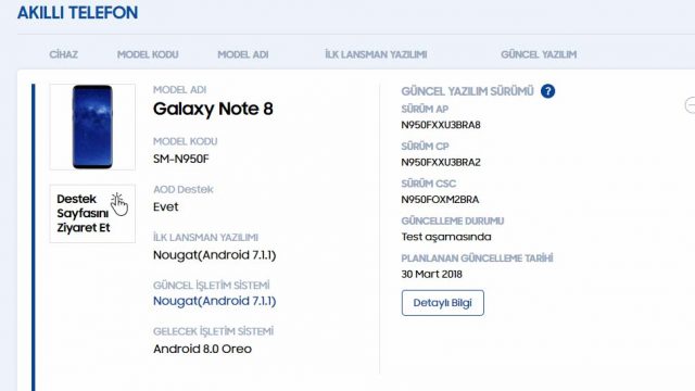 หลุดเป็นยวง! ผุดตารางอัพเดต Galaxy Note8, Galaxy S7 และ A-series (2017) เป็น Oreo เริ่มปลายเดือนนี้