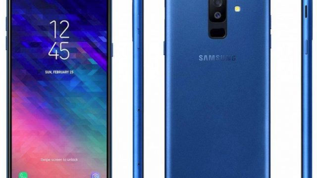หลุดภาพเรนเดอร์ Samsung Galaxy A6+ โชว์เสปคสีน้ำเงิน / ทอง
