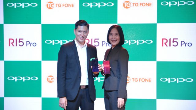 OPPO จับมือ TG FONE เปิดตัว OPPO R15 Pro พร้อมพรีออเดอร์ได้แล้ววันนี้ที่ร้าน TG FONE ทุกสาขาทั่วประเทศ