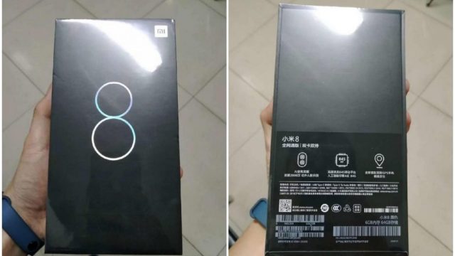 หลุดภาพแพ็คเกจ Xiaomi Mi 8 ยันสเปคกล้องคู่, dual-GPS และไม่มีช่องหูฟัง 3.5 มม.