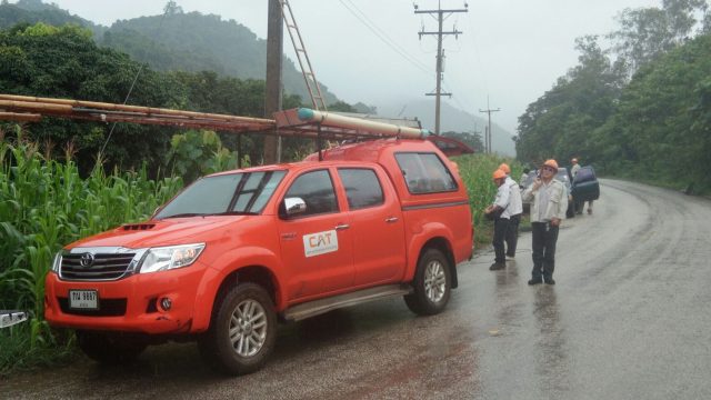 CAT นำระบบสื่อสารร่วมช่วยเหลือการค้นหาผู้ประสบภัยในจังหวัดเชียงราย