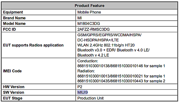 FCC ผุดข้อมูลมือถือใหม่ Xiaomi รัน MIUI9 คาดเป็น Mi Max 3