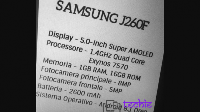 หลุดเบาะแสมือถือ Android Go ตัวแรกของ Samsung ใช้จอ 5 นิ้ว แบตฯ 2600mAh