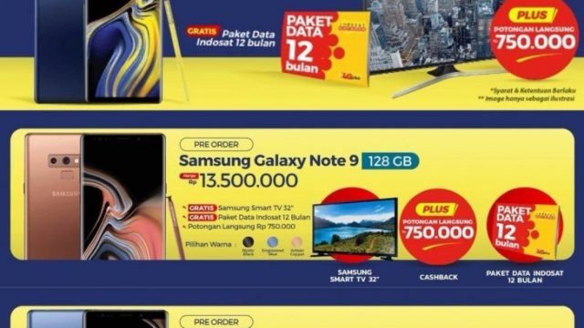 หลุดราคา Samsung Galaxy Note9 ที่อินโดนีเซีย เปิดที่ 31,xxx บาท