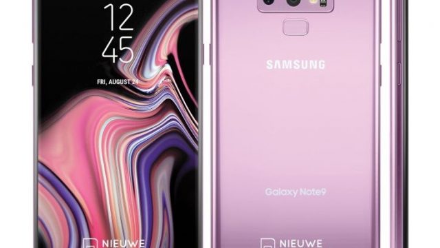 เผยเรนเดอร์ Samsung Galaxy Note9 สีม่วง (Lilac Purple)