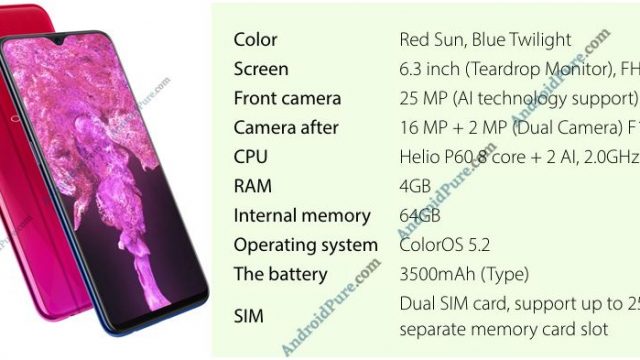 หลุดสเปค OPPO F9 สมาร์ทโฟนระดับกลางรุ่นใหม่ ก่อนเปิดตัว 15 ส.ค.