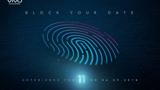 vivo V11 Pro เตรียมเปิดตัว 6 กันยายนนี้ มีฟีเจอร์สแกนนิ้วบนจอ