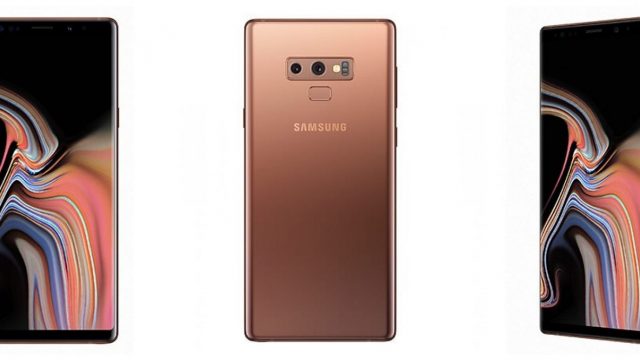 มาเรื่อยๆ เผยเรนเดอร์ใหม่ Samsung Galaxy Note9 เพิ่มสีทองแดง (Metallic Copper)