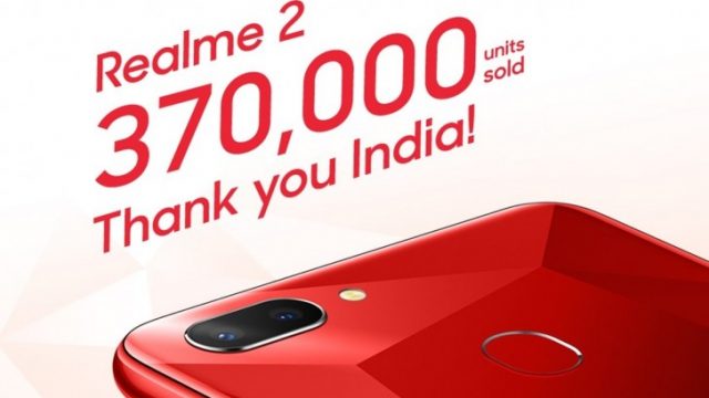 Realme 2 ฉลองยอดขาย 370,000 เครื่อง เฉพาะตลาดอินเดีย