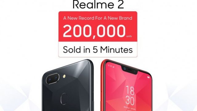 OPPO เฮ! Realme 2 ขายออก 200,000 เครื่อง ภายใน 5 นาที
