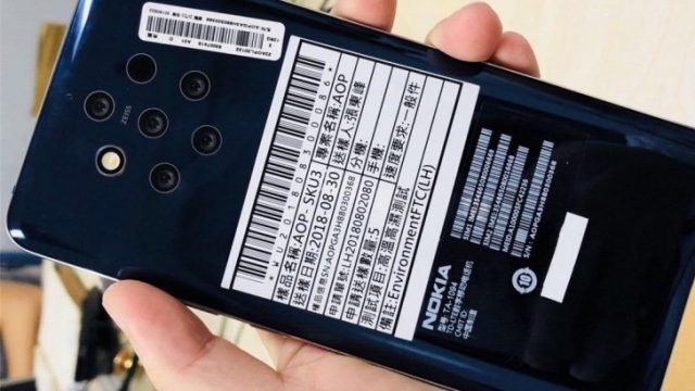 ภาพเครื่องจริง Nokia 9 บอดี้กระจก ยัดกล้องหลัง ZEISS ถึง 5 ตัว