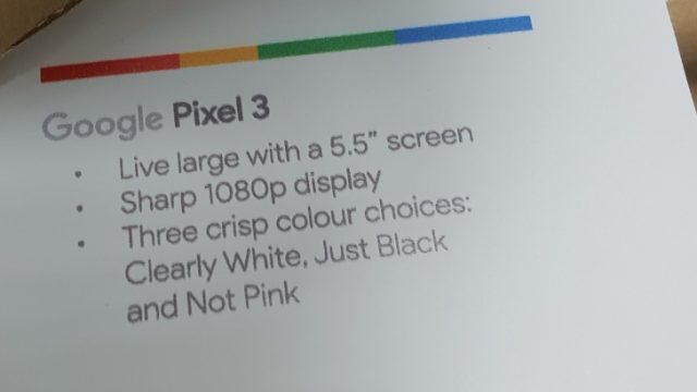 เผยสเปคจอ Google Pixel 3 / Pixel 3 XL ยันมีขาย 3 สี