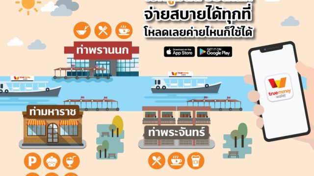 พก e-Wallet เที่ยวลอยกระทง เลียบแม่น้ำเจ้าพระยา สะดวกปลอดภัย ไร้กังวล